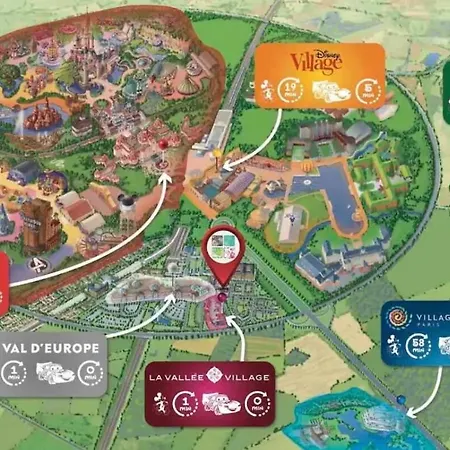 Magic Serris, 6pers, 5min Disneyland Apartament