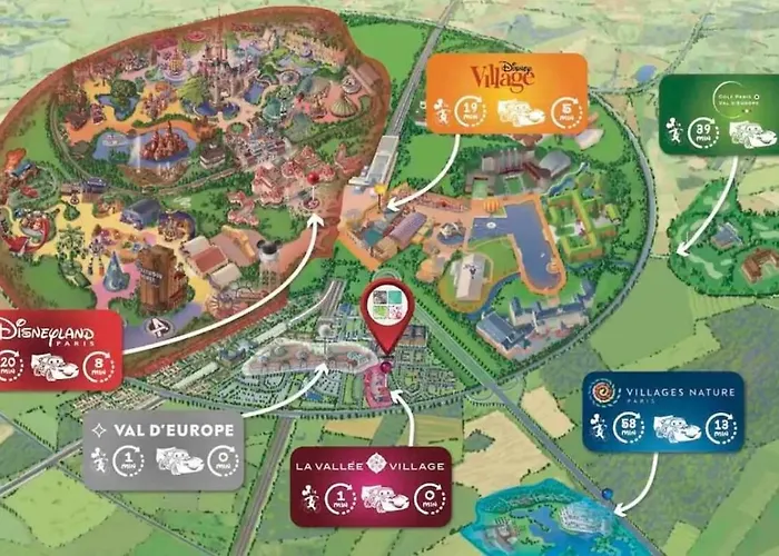 Magic Serris, 6pers, 5min Disneyland 아파트